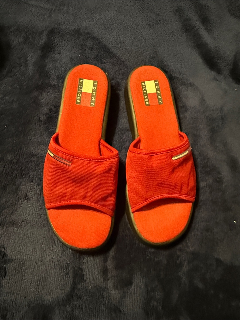 Tommy Hilfiger Red Slide Mules/Slides Women’s 7/7.5